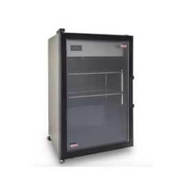 REFRIGERADOR VERTICAL EXHIBIDOR ACERO INOXIDABLE DE 4.6 PIES VRD5Al