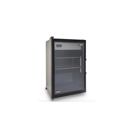 REFRIGERADOR VERTICAL EXHIBIDOR ACERO INOXIDABLE DE 4.6 PIES VRD5Al